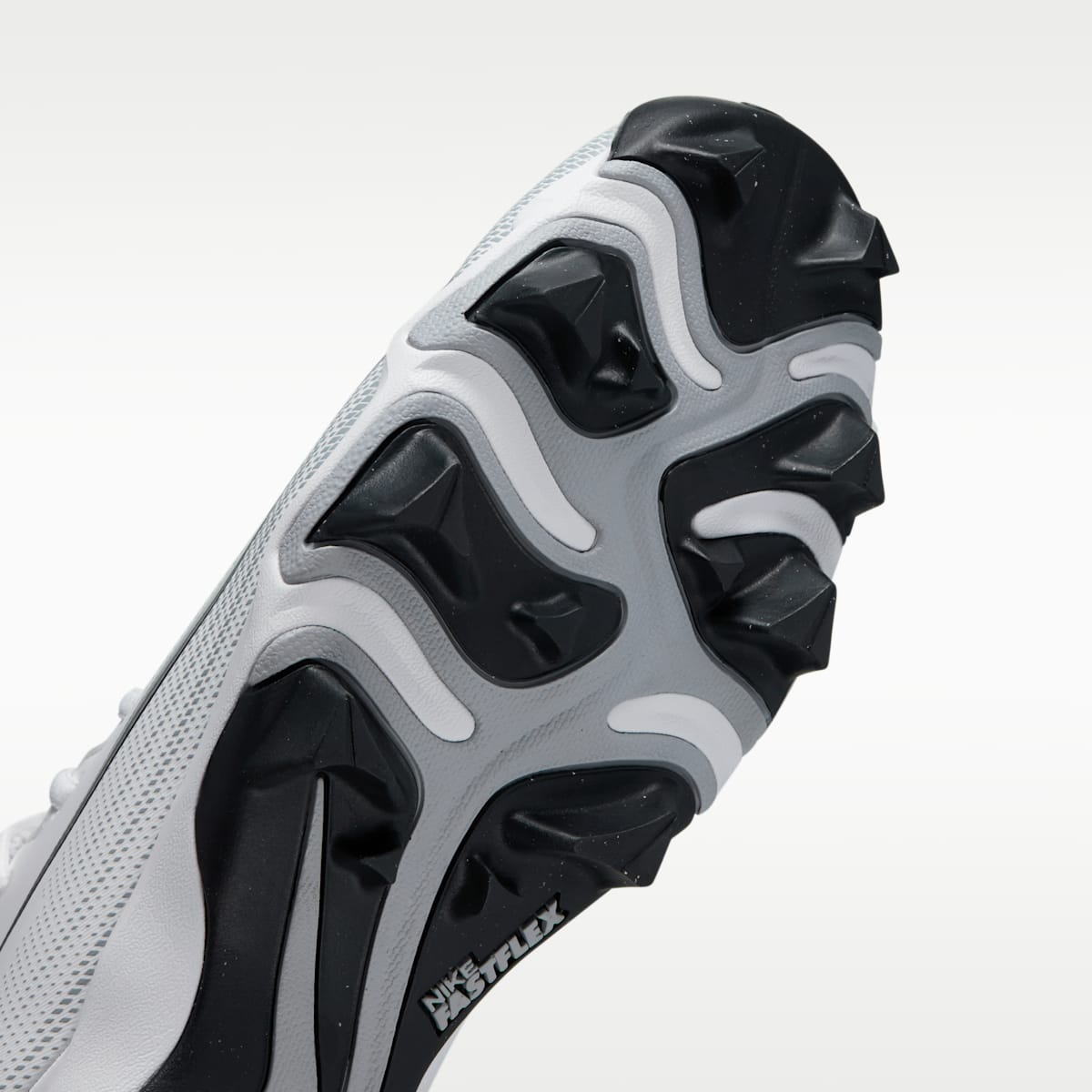 Nike Vapor Shark 3 Football Cleats - White/Wolf Grey/Black/Metallic Silver - Image 7