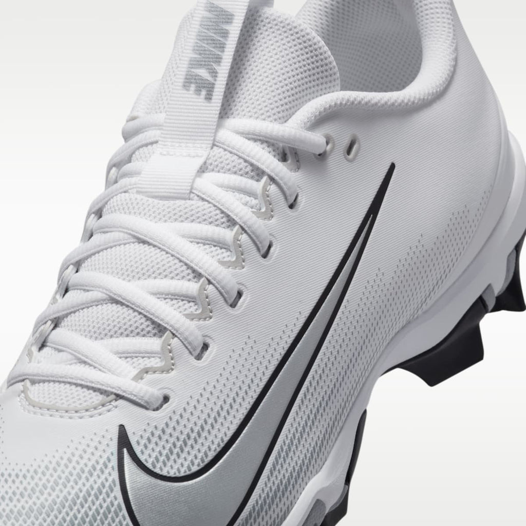 Nike Vapor Shark 3 Football Cleats - White/Wolf Grey/Black/Metallic Silver - Image 8