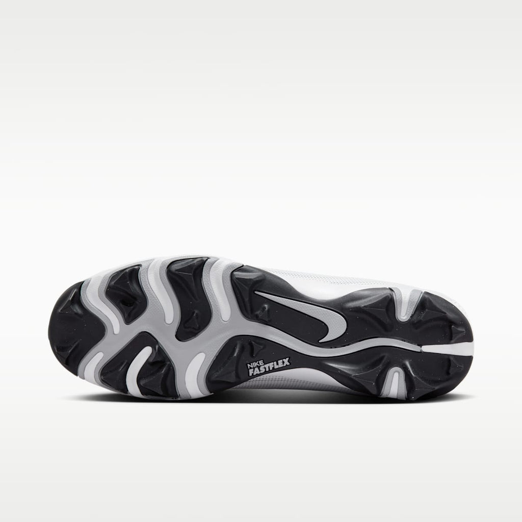 Nike Vapor Shark 3 Football Cleats - White/Wolf Grey/Black/Metallic Silver - Image 2