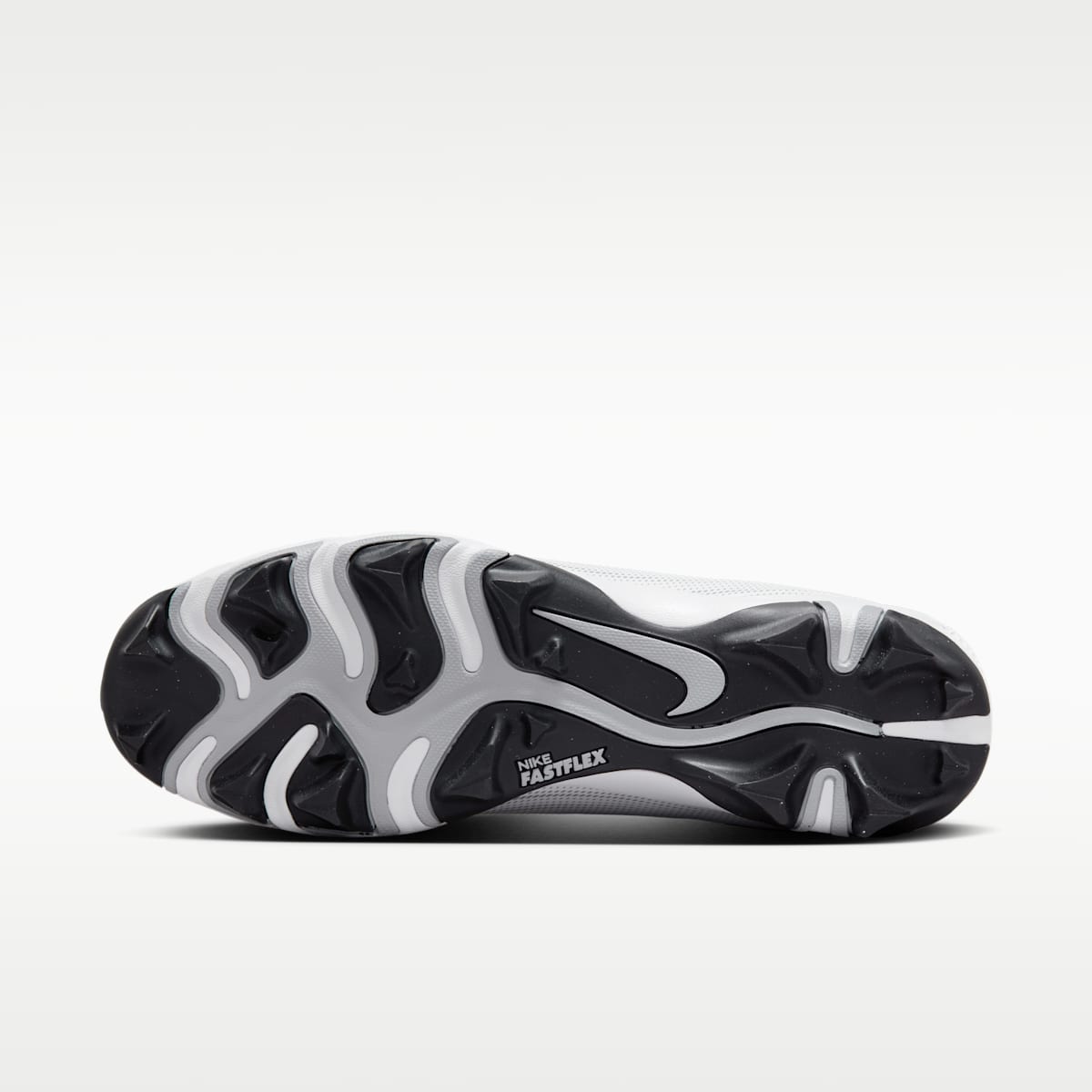 Nike Vapor Shark 3 Football Cleats - White/Wolf Grey/Black/Metallic Silver - Image 2