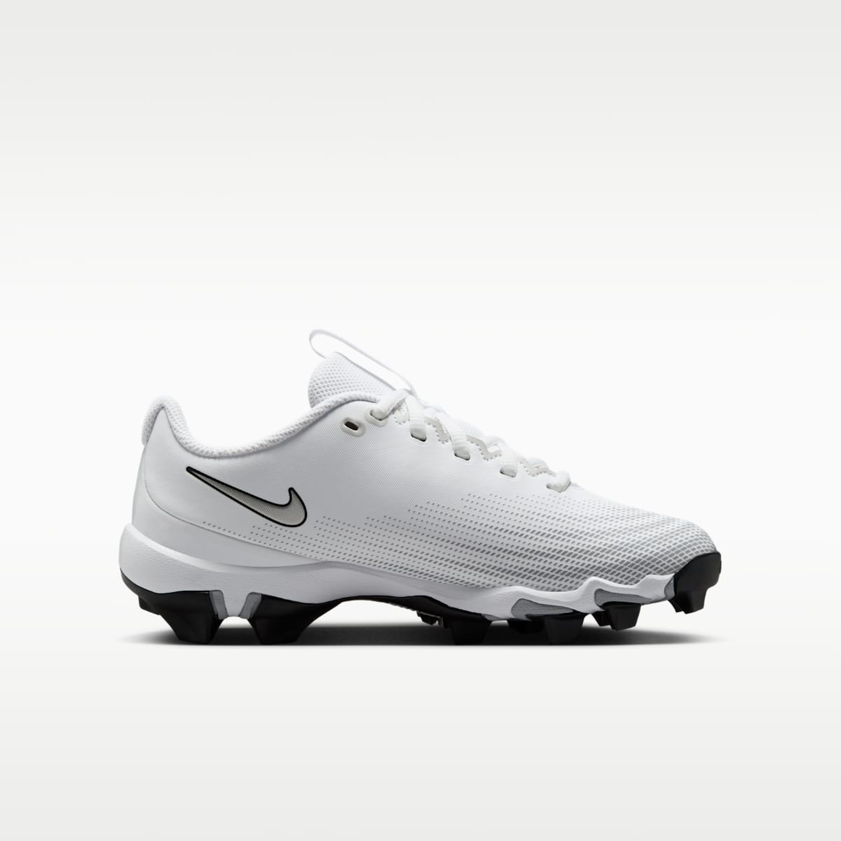 Nike Vapor Shark 3 Big Kids' Football Cleats - White/Wolf Grey/Black/Metallic Silver