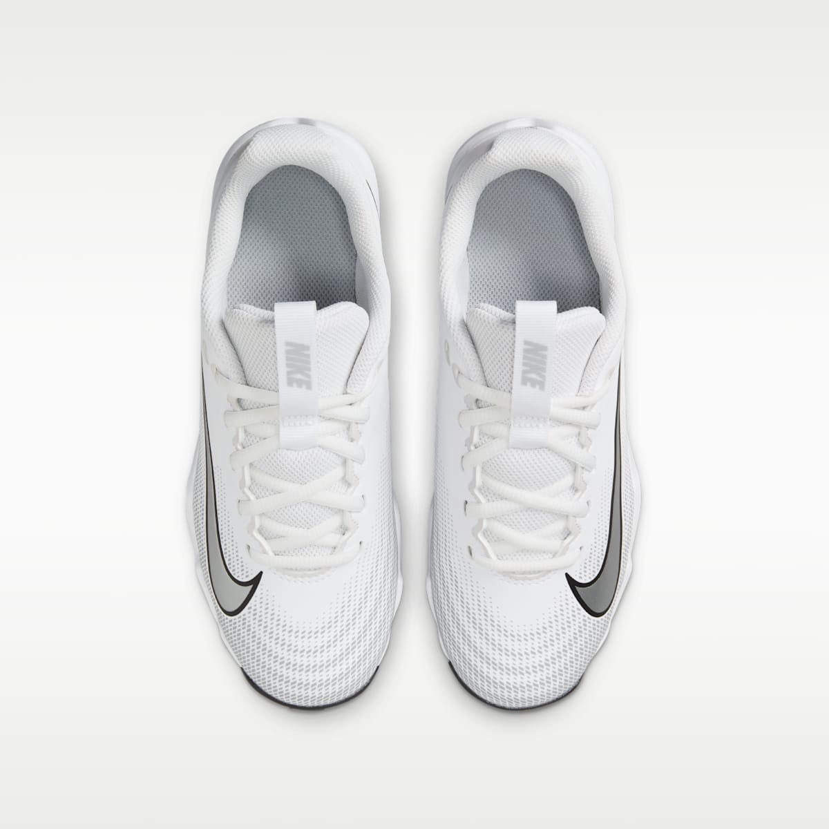 Nike Vapor Shark 3 Big Kids' Football Cleats - White/Wolf Grey/Black/Metallic Silver