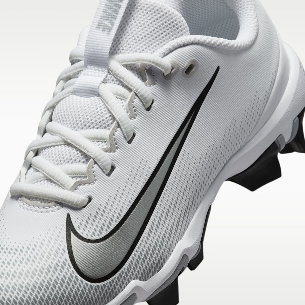 Nike Vapor Shark 3 Big Kids' Football Cleats - White/Wolf Grey/Black/Metallic Silver