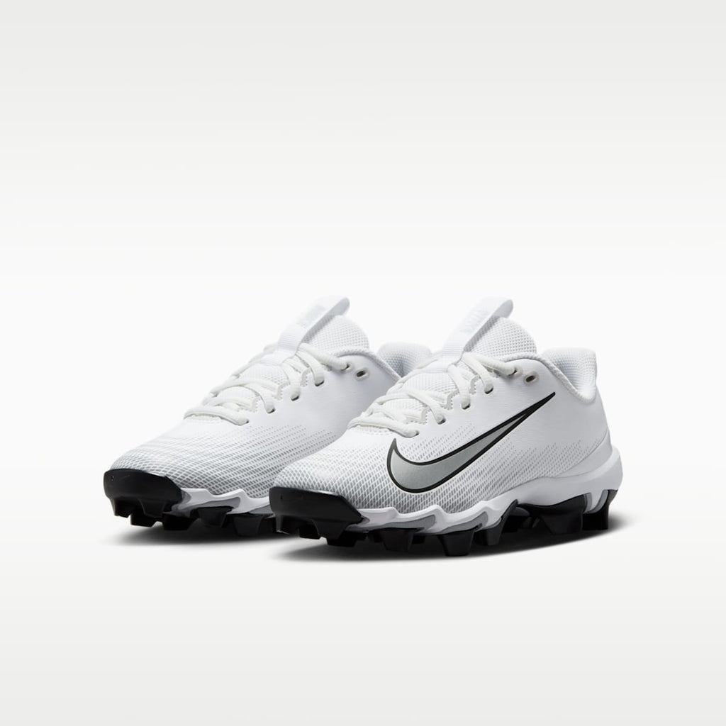Nike Vapor Shark 3 Big Kids' Football Cleats - White/Wolf Grey/Black/Metallic Silver