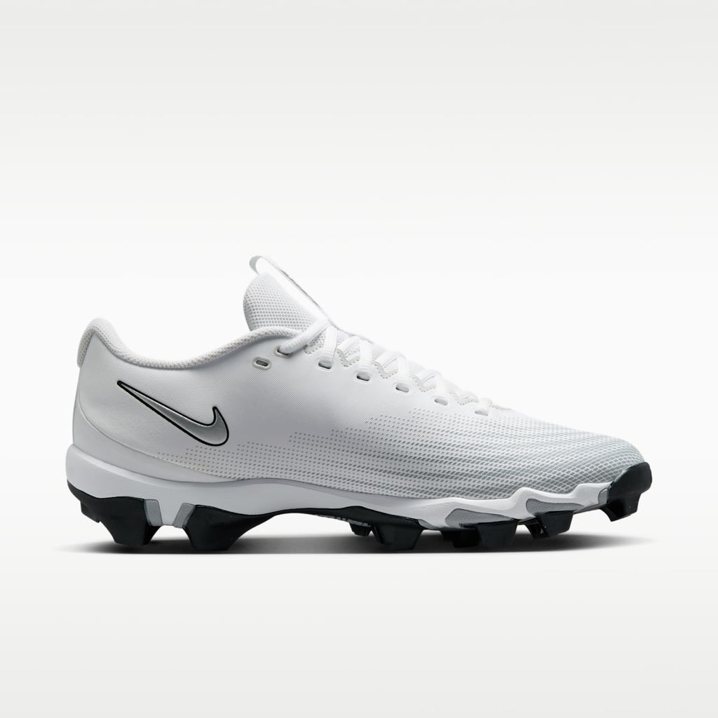 Nike Vapor Shark 3 Football Cleats - White/Wolf Grey/Black/Metallic Silver - Image 3