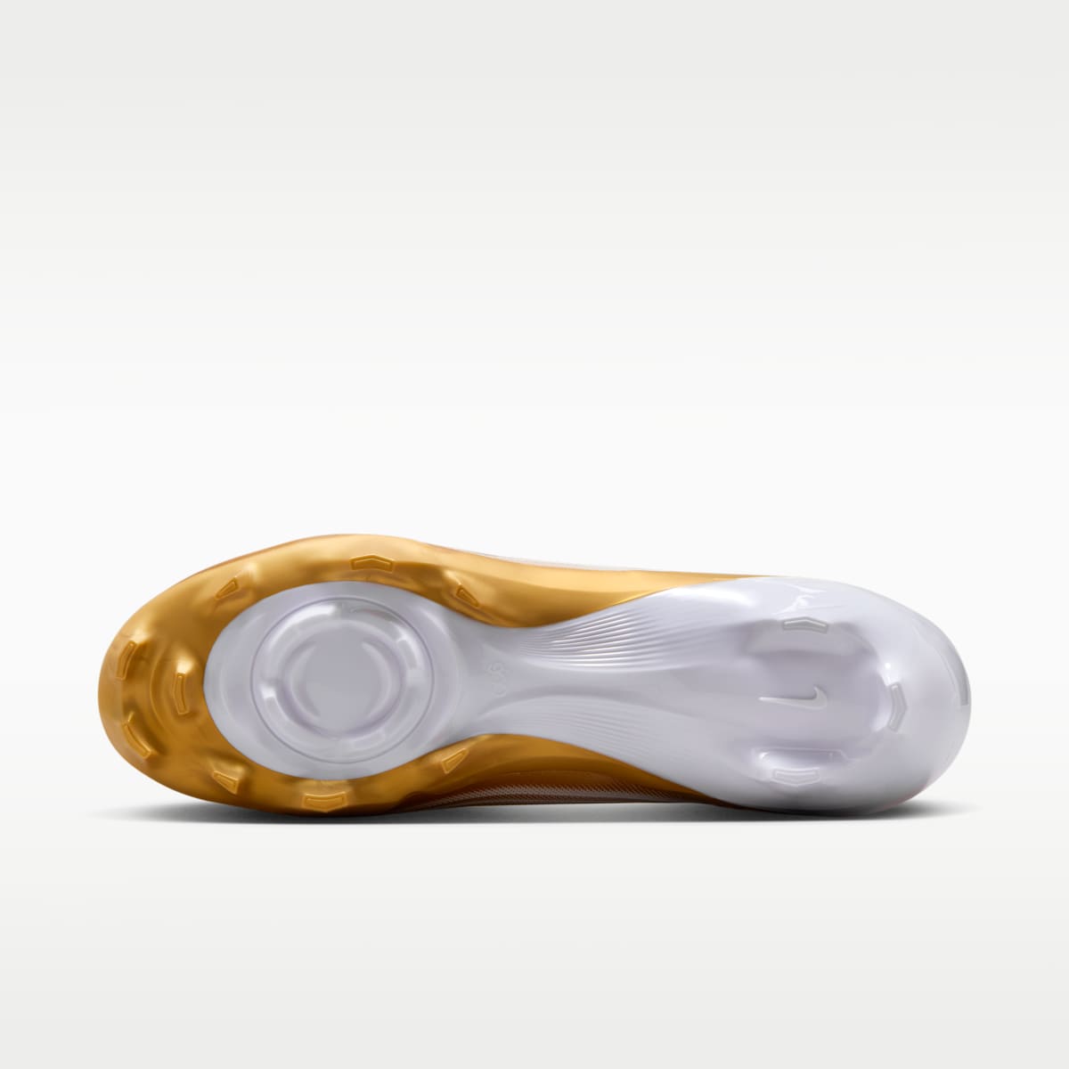 Nike Vapor Speed 3 Football Cleats - White/Metallic Gold/Black - Image 2