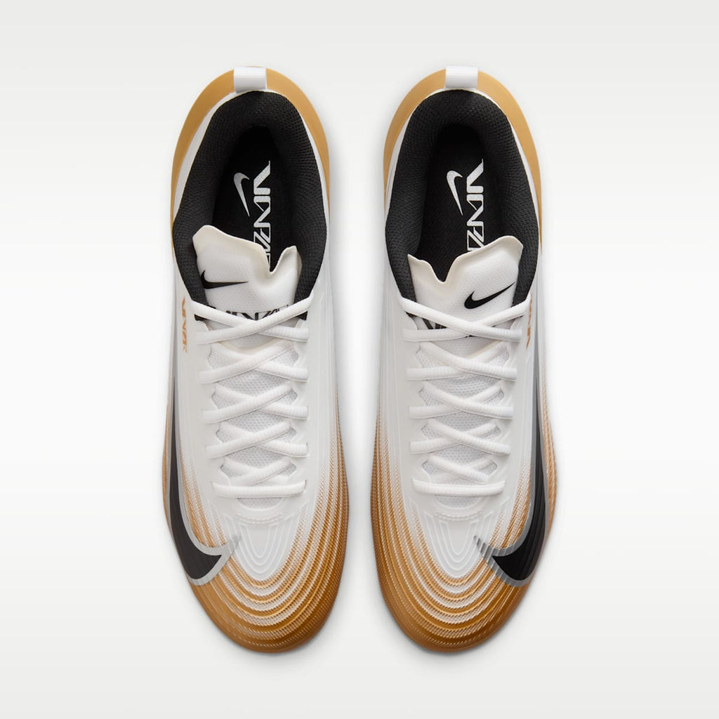 Nike Vapor Speed 3 Football Cleats - White/Metallic Gold/Black - Image 4
