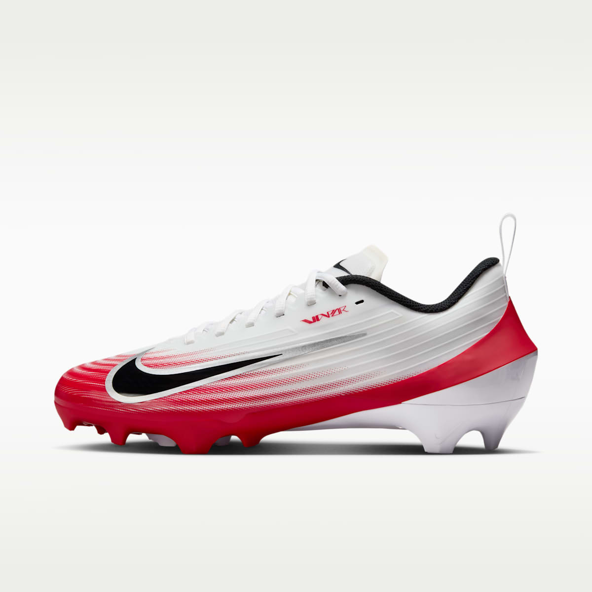Nike Vapor Speed 3 Football Cleats - White/University Red/Black - Image 1