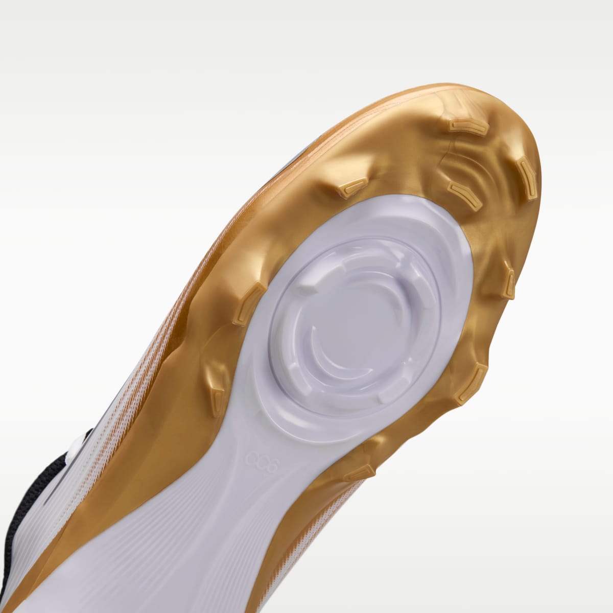 Nike Vapor Speed 3 Football Cleats - White/Metallic Gold/Black - Image 7
