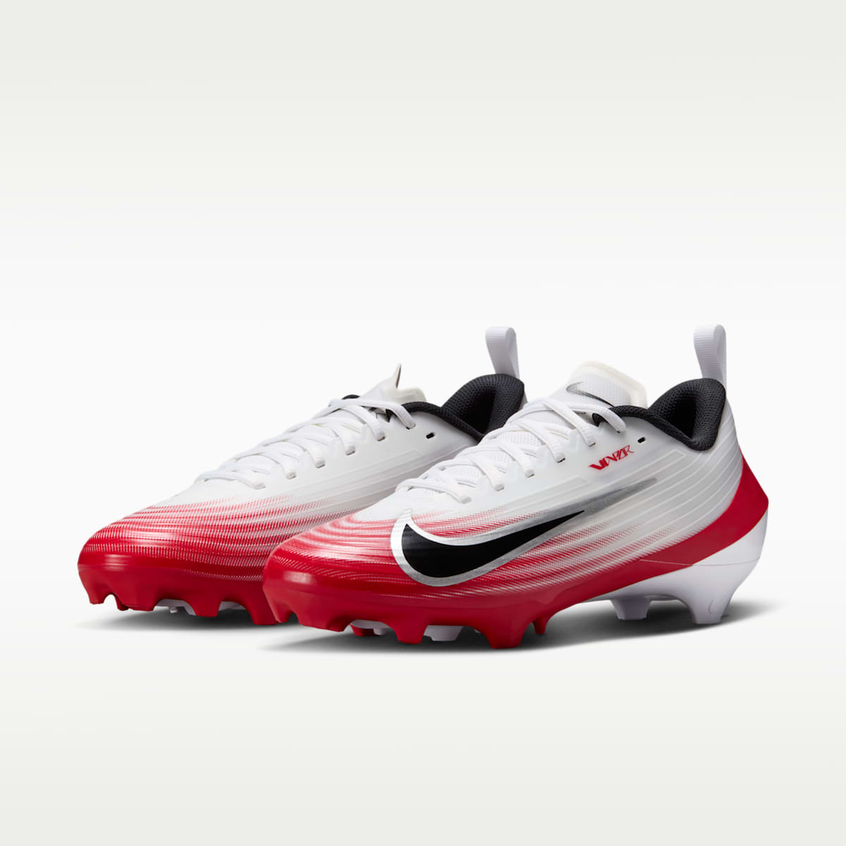 Nike Vapor Speed 3 Football Cleats - White/University Red/Black - Image 5