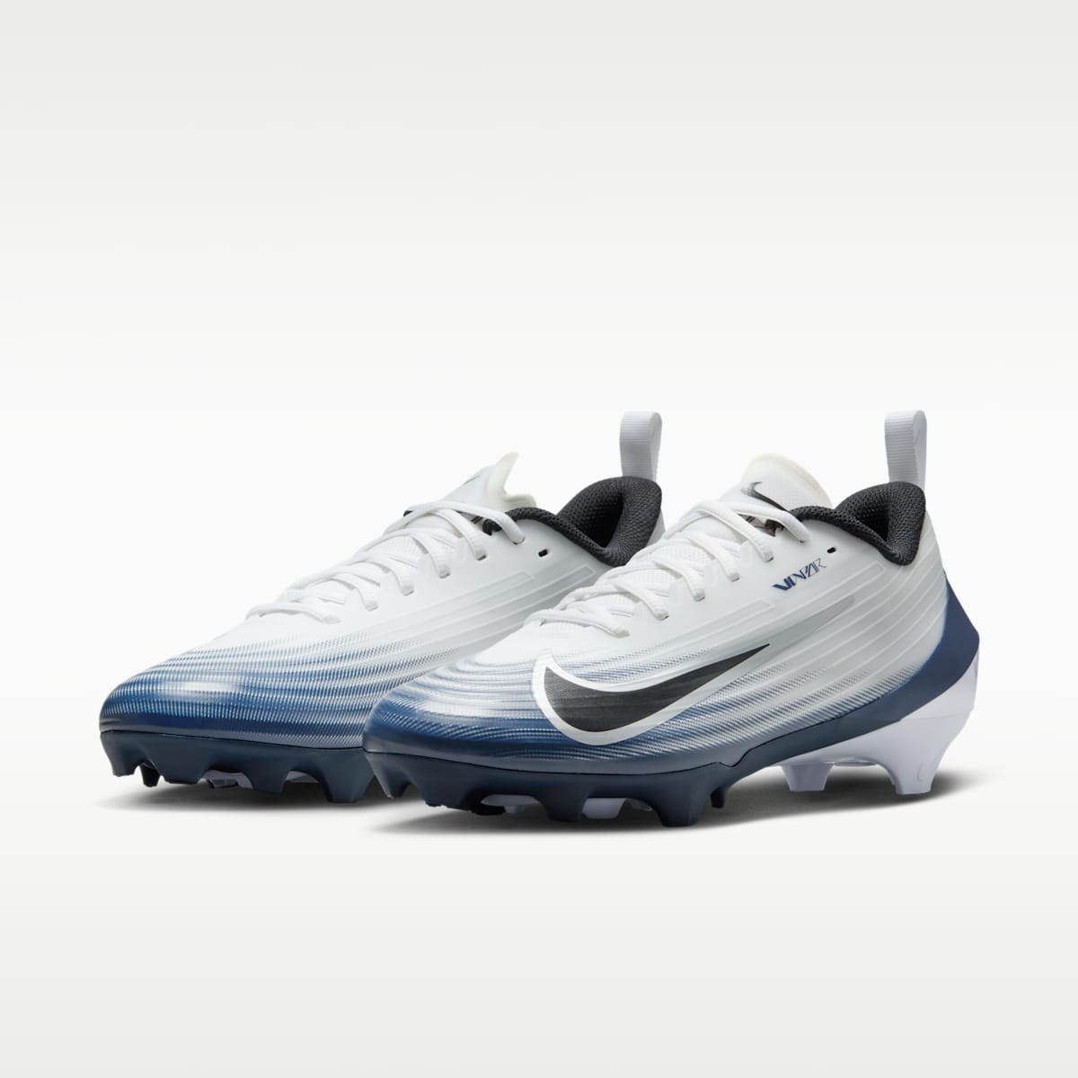 Women's Nike Vapor Speed 3 Football Cleats - White/Midnight Navy/Metallic Silver/Black