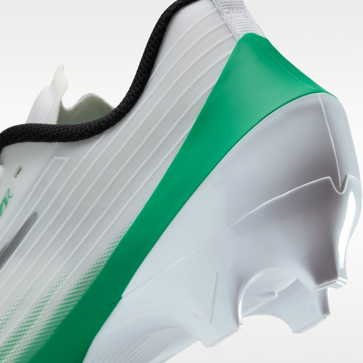 Nike Vapor Speed 3 Football Cleats - White/Stadium Green/Metallic Silver/Black - Image 9