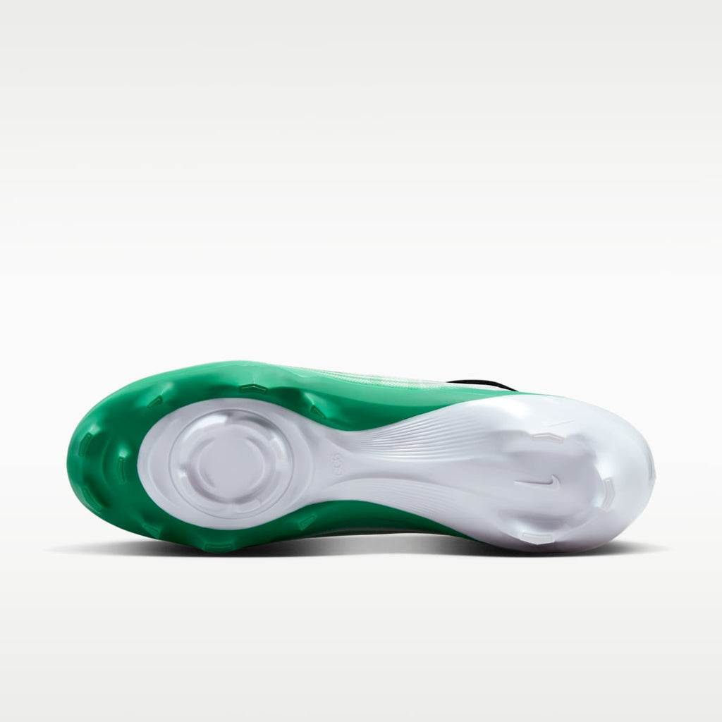 Nike Vapor Speed 3 Football Cleats - White/Stadium Green/Metallic Silver/Black - Image 2