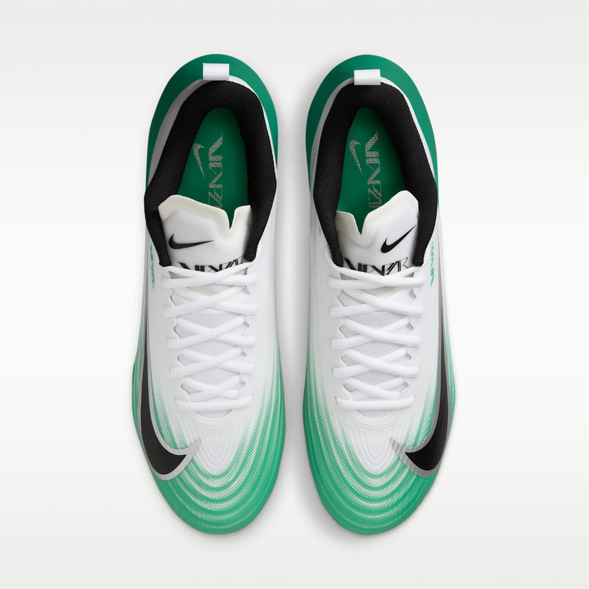 Nike Vapor Speed 3 Football Cleats - White/Stadium Green/Metallic Silver/Black - Image 4