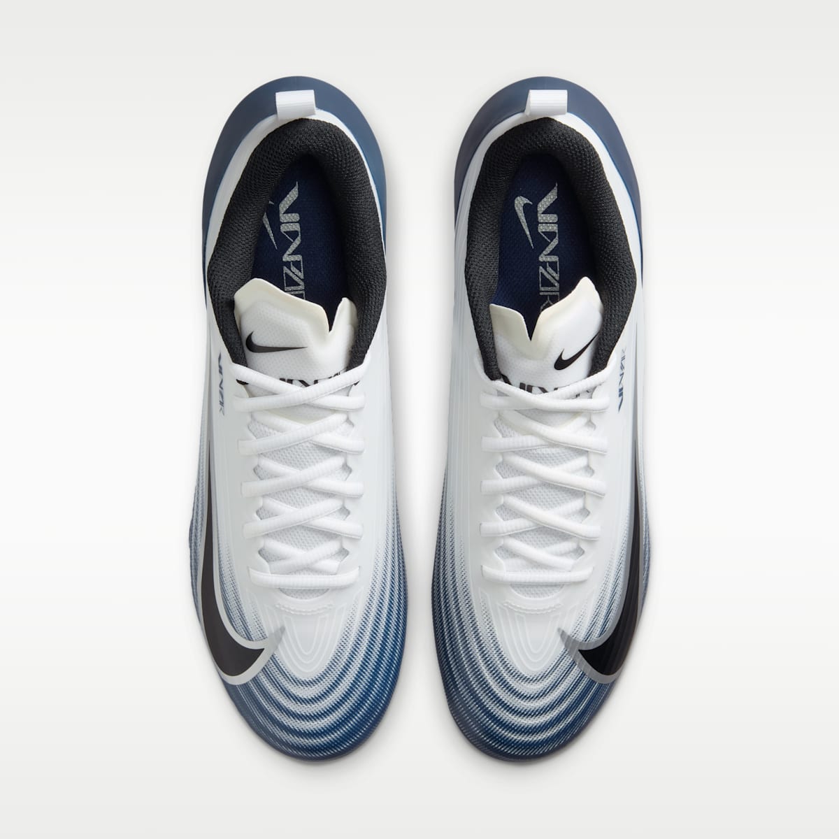 Women's Nike Vapor Speed 3 Football Cleats - White/Midnight Navy/Metallic Silver/Black