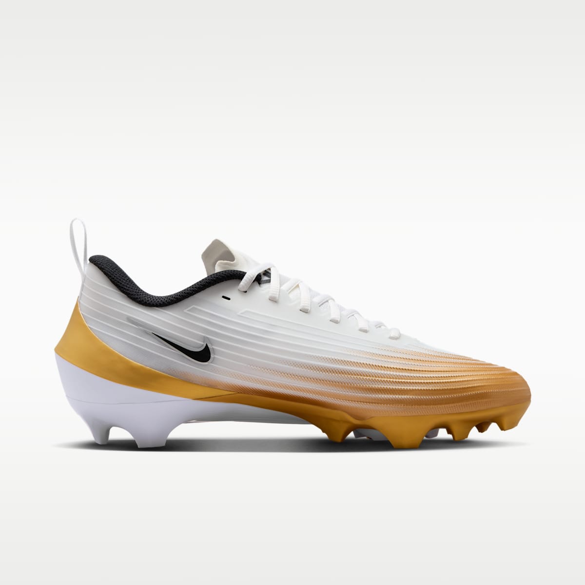 Nike Vapor Speed 3 Football Cleats - White/Metallic Gold/Black - Image 3