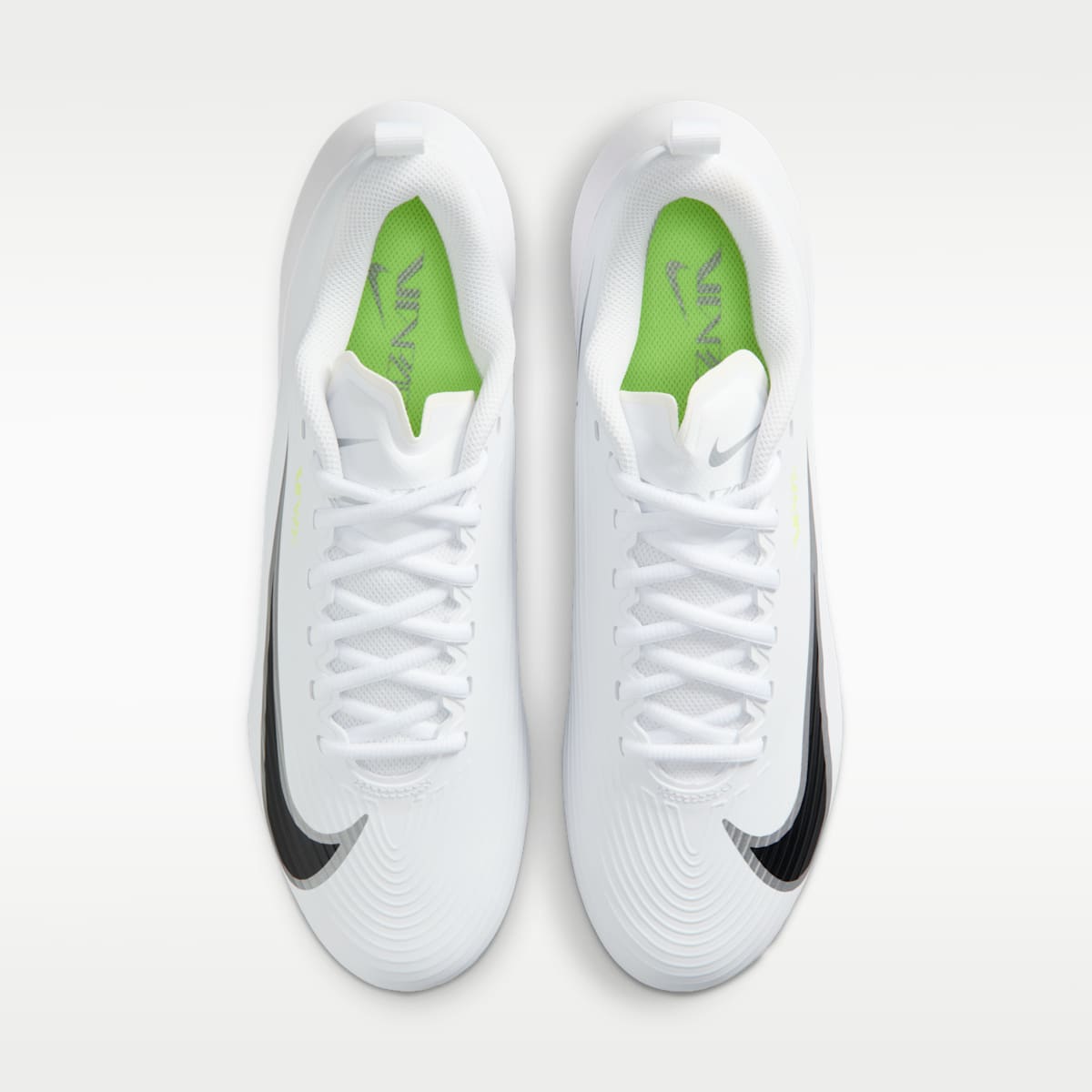 Nike Vapor Speed 3 Football Cleats - White/Volt Ice/Metallic Silver - Image 4