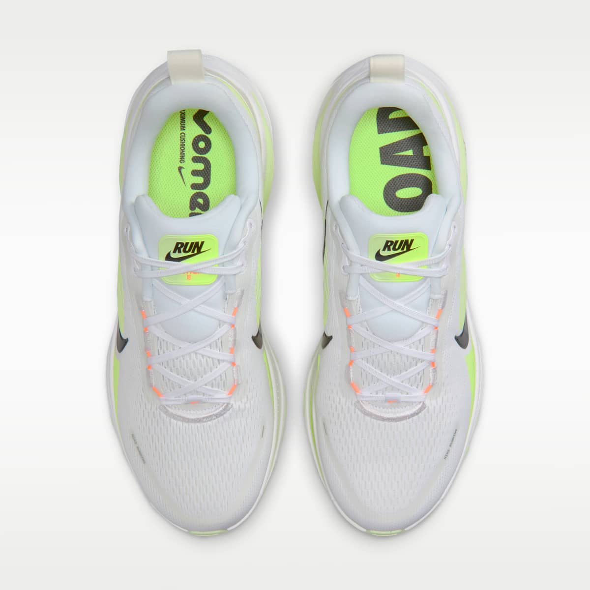 Nike Vomero 18 Men's Road Running Shoes - White/Volt/Barely Volt/Black - Image 4