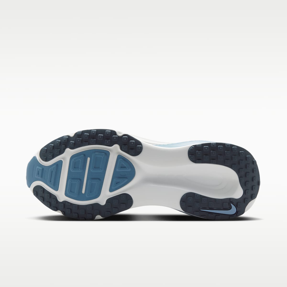 Nike Vomero 18 Men's Road Running Shoes - Grey Fog/Off White/Work Blue/Dark Obsidian - Image 2