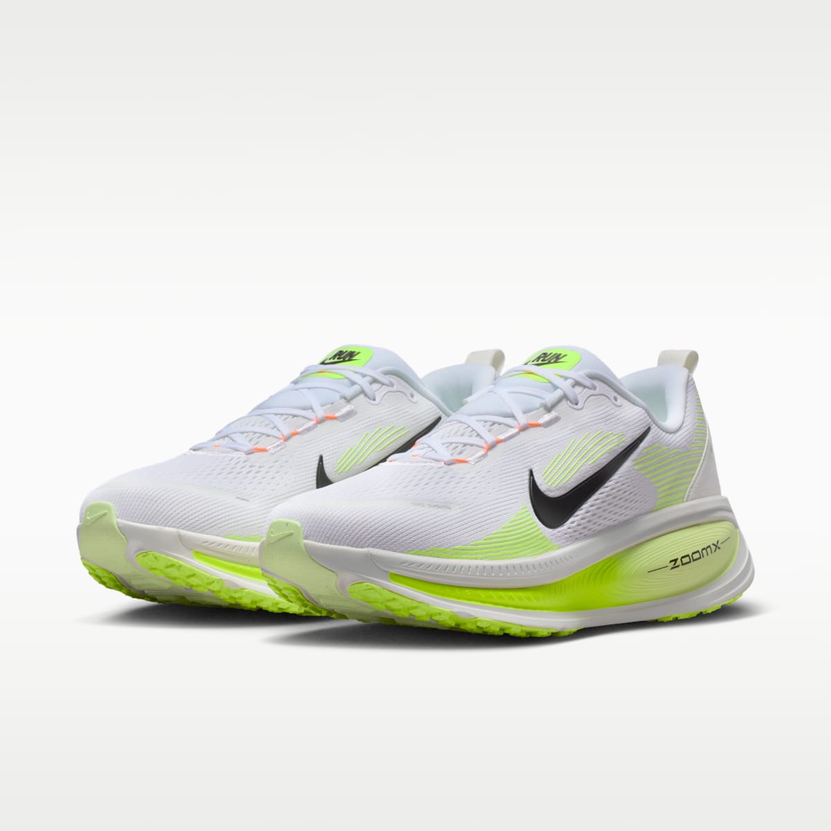 Nike Vomero 18 Men's Road Running Shoes - White/Volt/Barely Volt/Black - Image 5