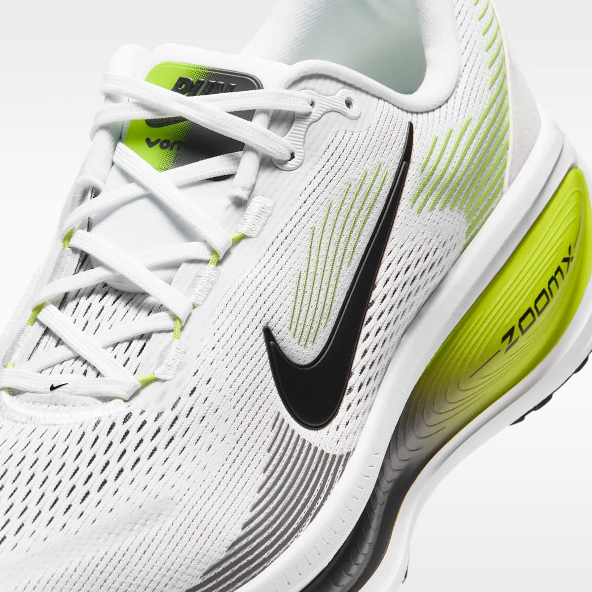 Nike Vomero 18 Men's Road Running Shoes - White/Lemon Venom/Dark Grey/Black - Image 7
