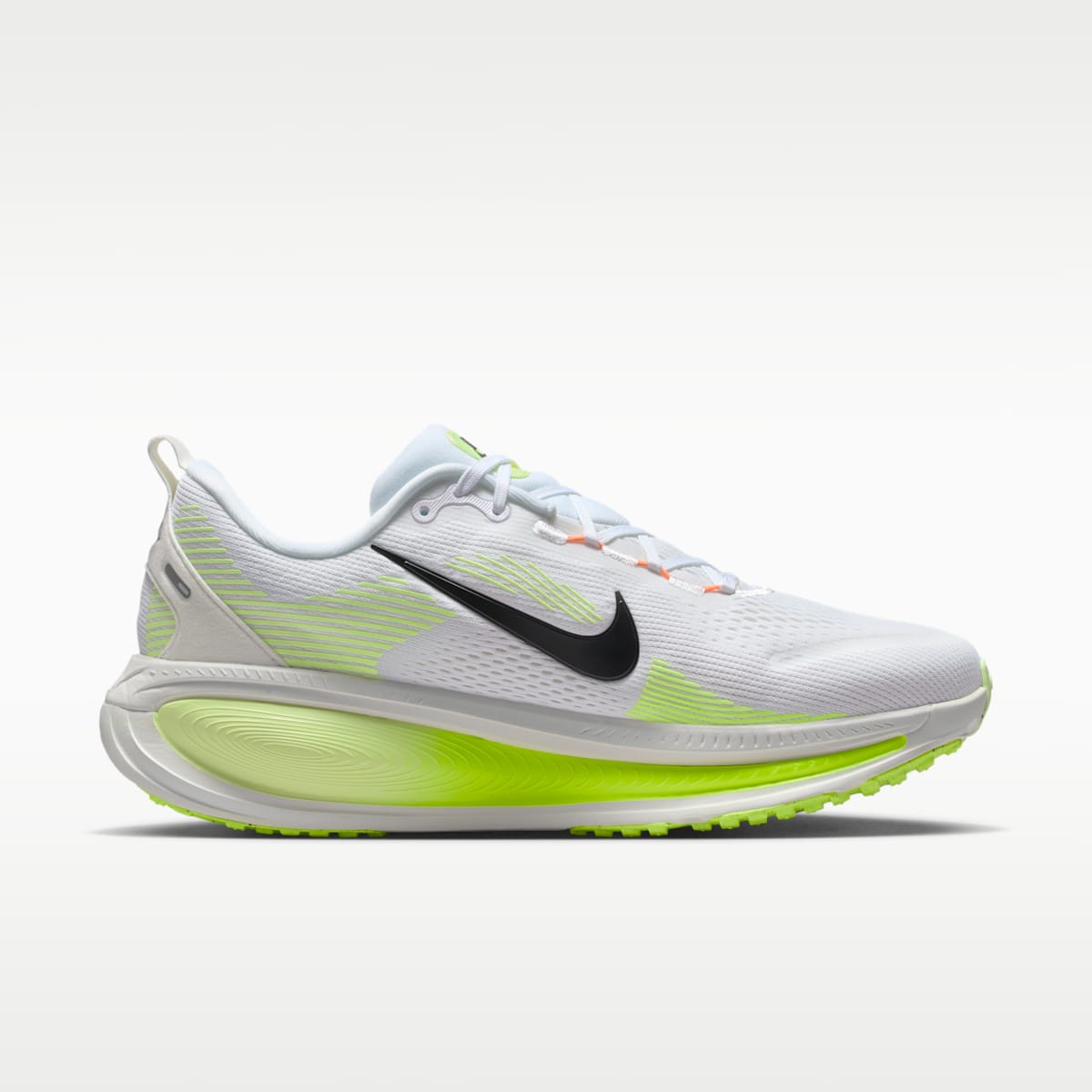 Nike Vomero 18 Men's Road Running Shoes - White/Volt/Barely Volt/Black - Image 3