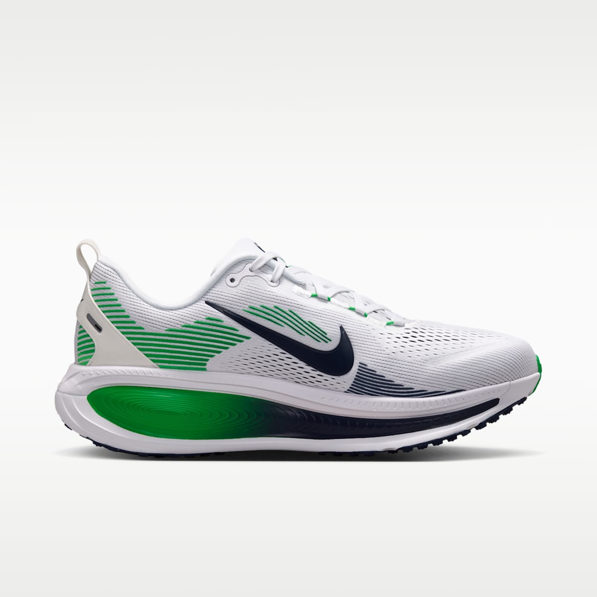 Nike Vomero 18 Men's Road Running Shoes - White/Green Spark/Midnight Navy - Image 3