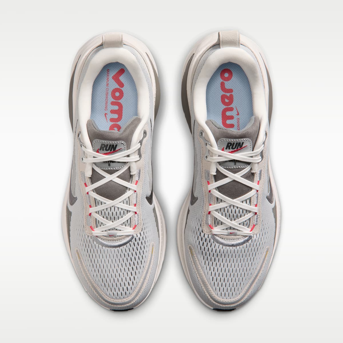 Nike Vomero 18 Men's Road Running Shoes - Grey Fog/Summit White/Light Iron Ore/Metallic Dark Grey - Image 4