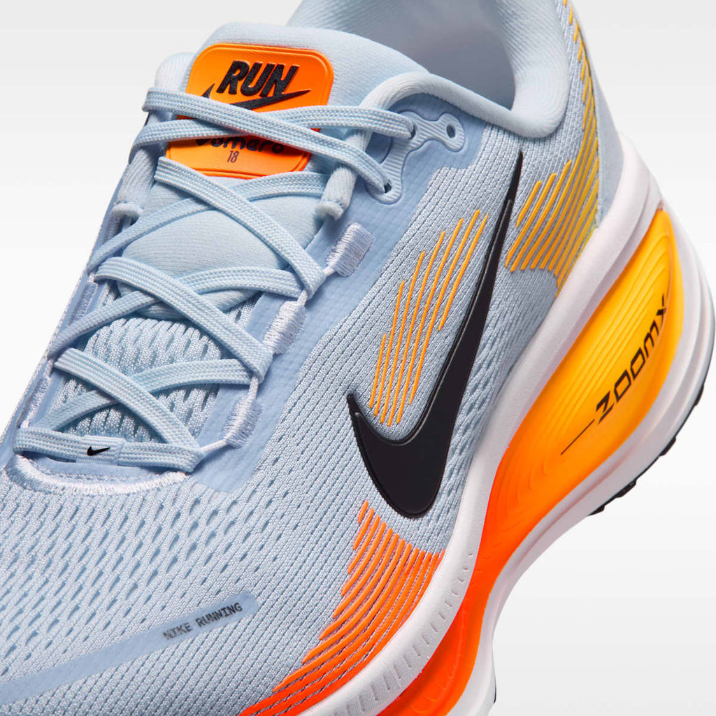 Nike Vomero 18 Men's Road Running Shoes - Hydrogen Blue/Laser Orange/Total Orange/Black - Image 7