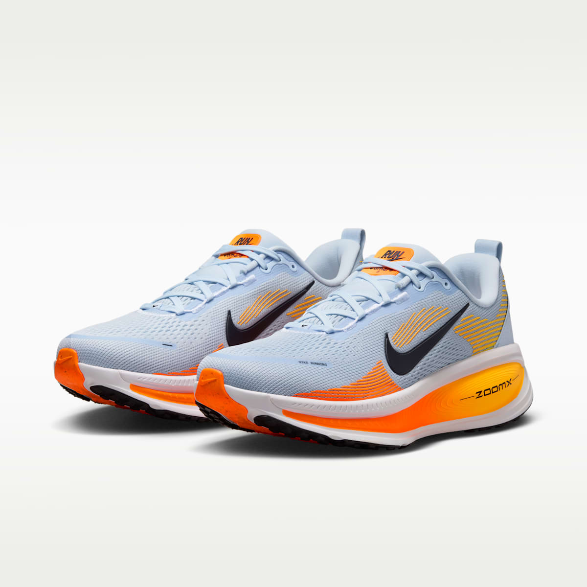 Nike Vomero 18 Men's Road Running Shoes - Hydrogen Blue/Laser Orange/Total Orange/Black - Image 5