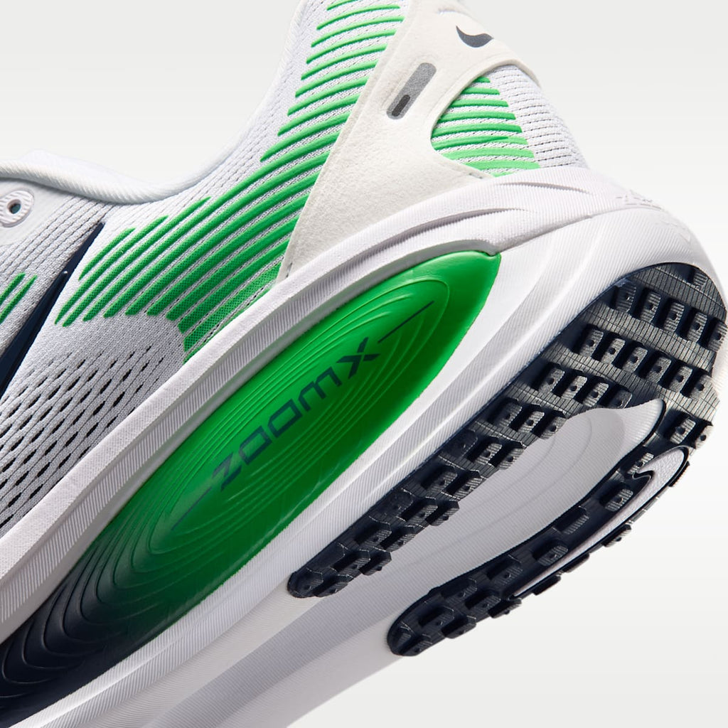 Nike Vomero 18 Men's Road Running Shoes - White/Green Spark/Midnight Navy - Image 8