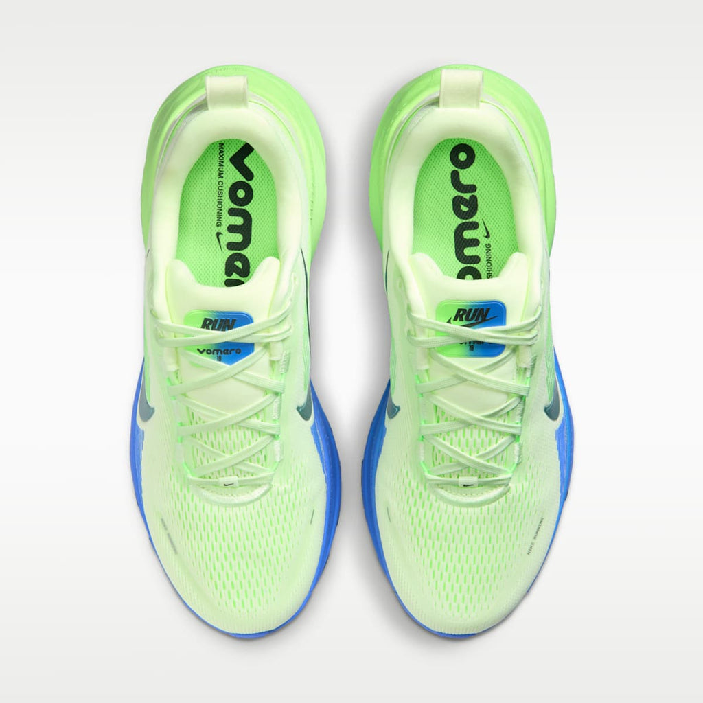 Nike Vomero 18 Men's Road Running Shoes - White/Volt Tint/Sapphire/Black Spruce - Image 4