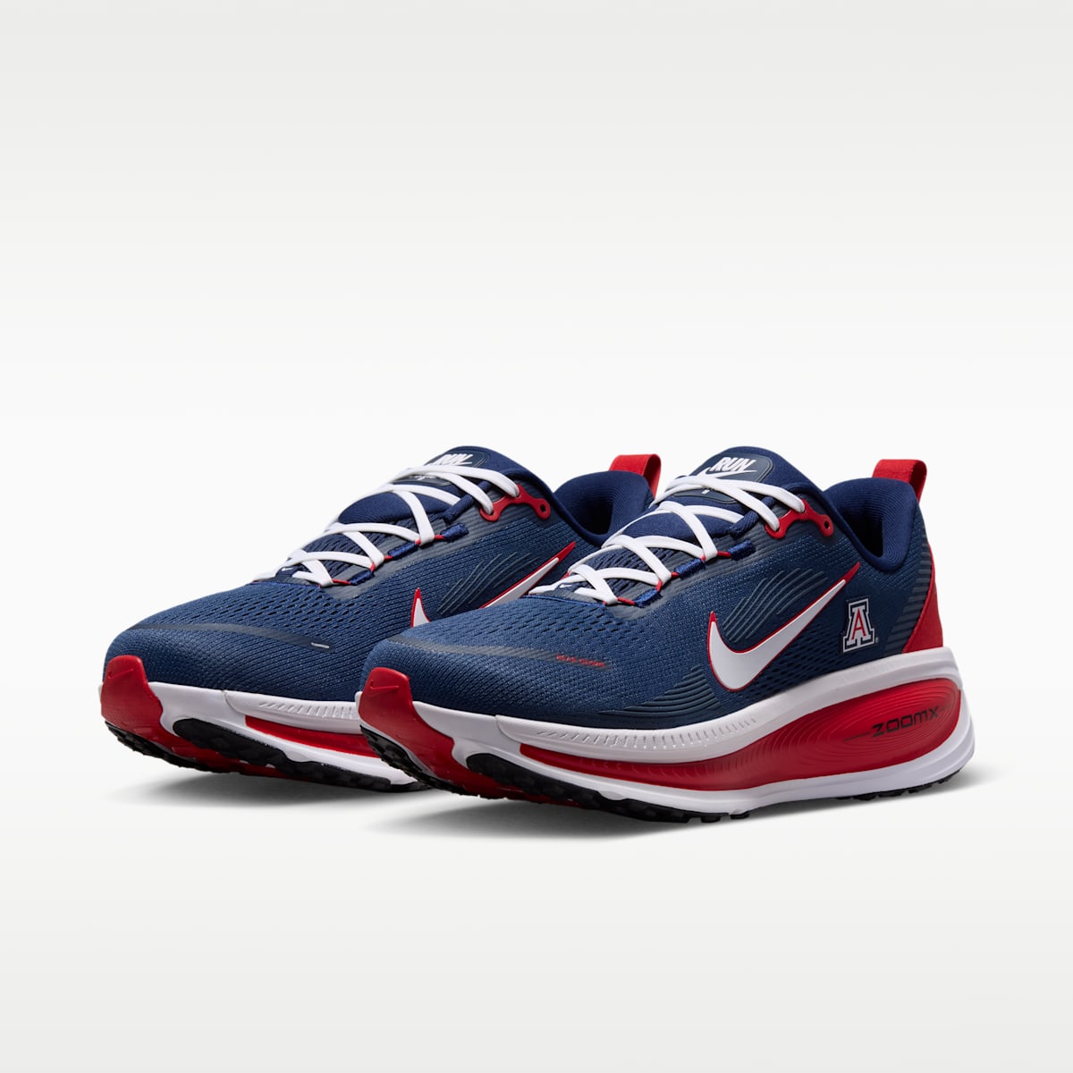 Nike College Vomero 18 (Arizona) Men's Road Running Shoes - College Navy/University Red/White - Image 5
