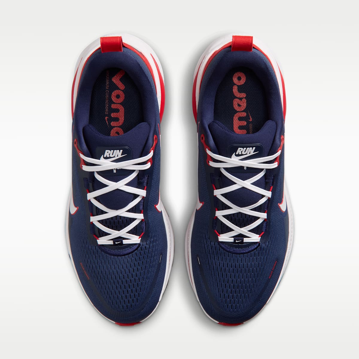 Nike College Vomero 18 (Arizona) Men's Road Running Shoes - College Navy/University Red/White - Image 4