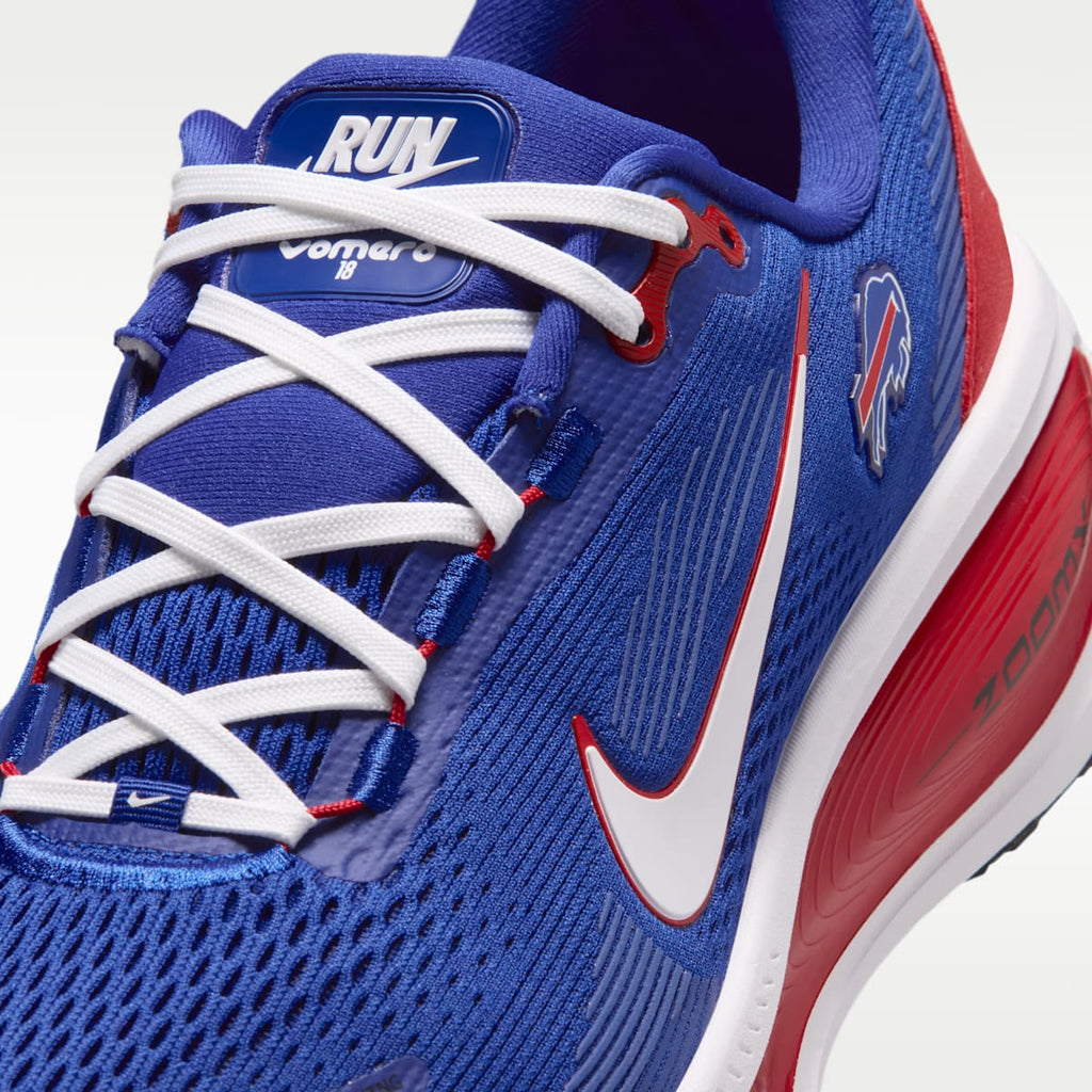 Nike Vomero 18 (Buffalo Bills) Men's NFL Road Running Shoes - Old Royal/University Red/White - Image 7
