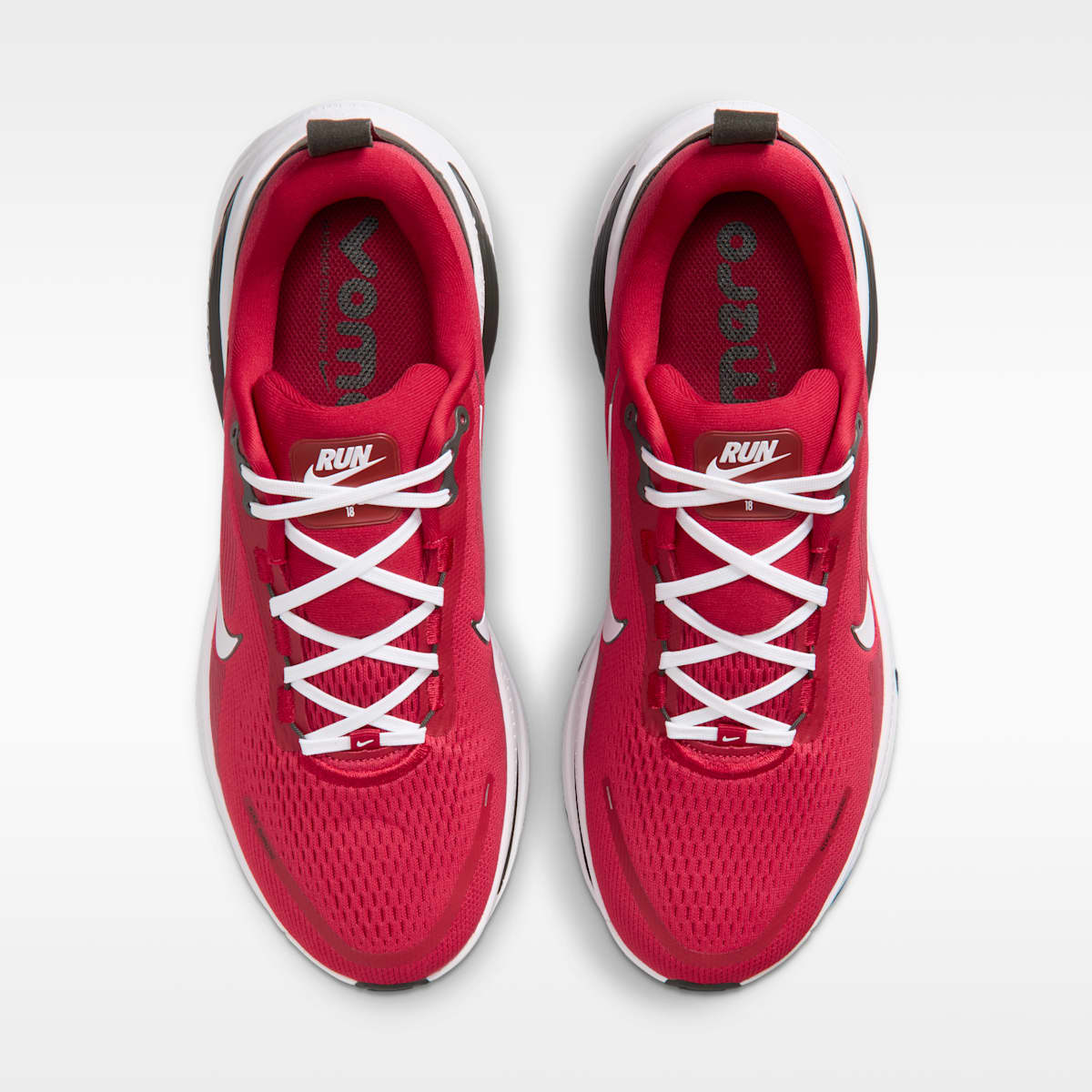 Nike Vomero 18 (Tampa Bay Buccaneers) Men's NFL Road Running Shoes - Gym Red/Deep Pewter/White - Image 4