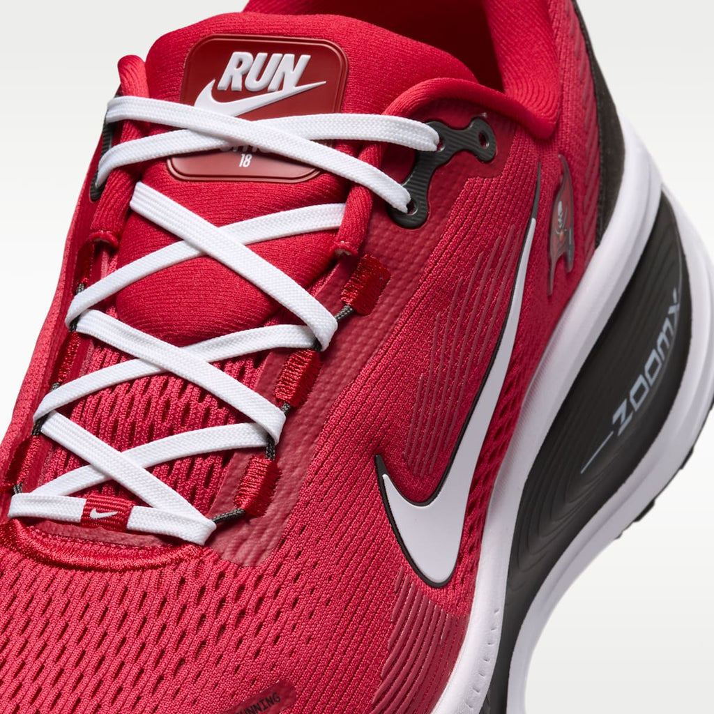 Nike Vomero 18 (Tampa Bay Buccaneers) Men's NFL Road Running Shoes - Gym Red/Deep Pewter/White - Image 7