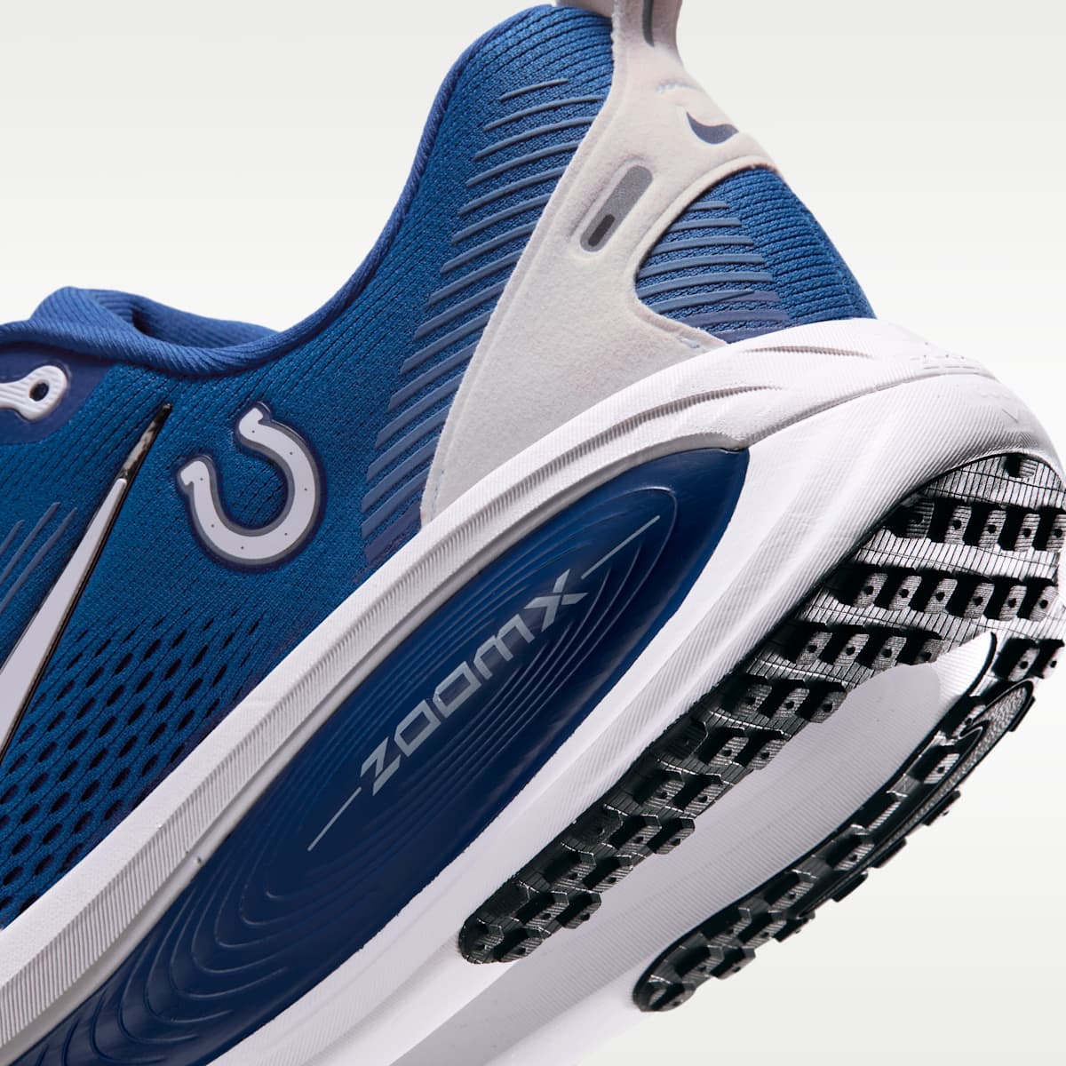 Nike Vomero 18 (Indianapolis Colts) Men's NFL Road Running Shoes - Gym Blue/Black/White - Image 8