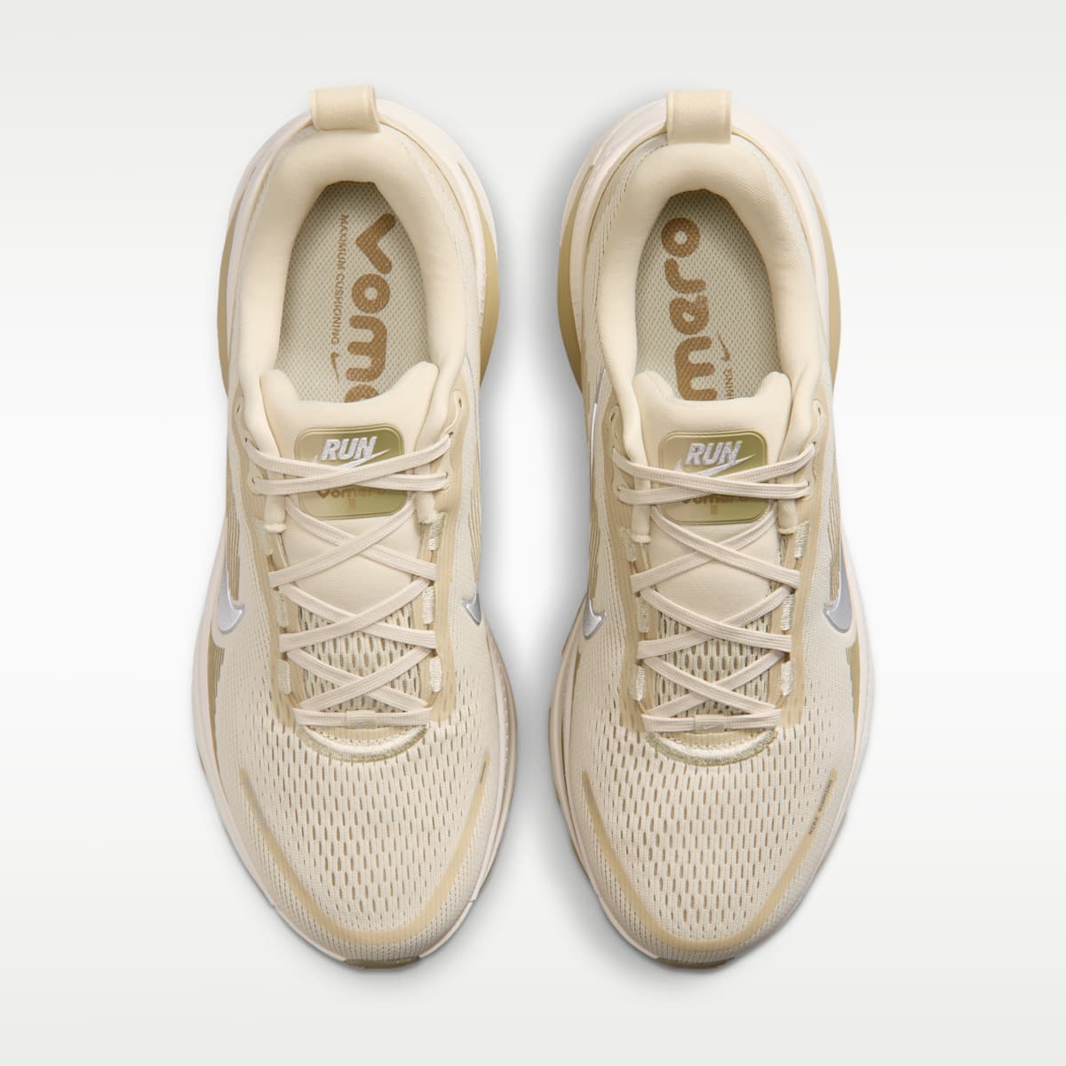 Nike Vomero 18  Men's Road Running Shoes - Light Khaki/Desert Khaki/Sail/Metallic Silver - Image 4
