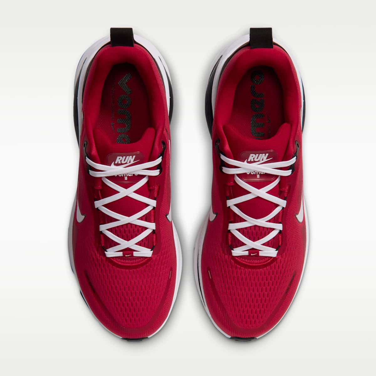 Nike Vomero 18 (Atlanta Falcons) Men's NFL Road Running Shoes - Gym Red/Black/White - Image 4