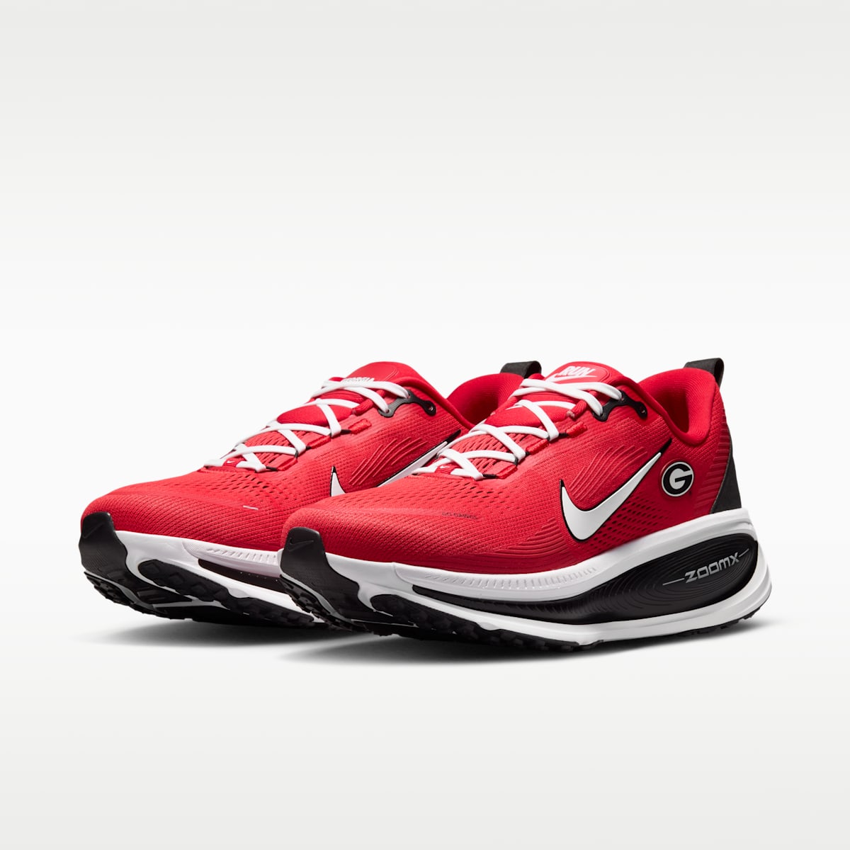 Nike College Vomero 18 (Georgia) Men's Road Running Shoes - University Red/Black/White - Image 5