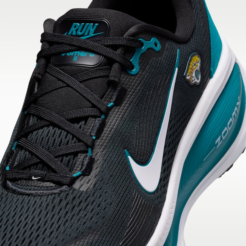 Nike Vomero 18 (Jacksonville Jaguars) Men's NFL Road Running Shoes - Black/Blustery/White - Image 7