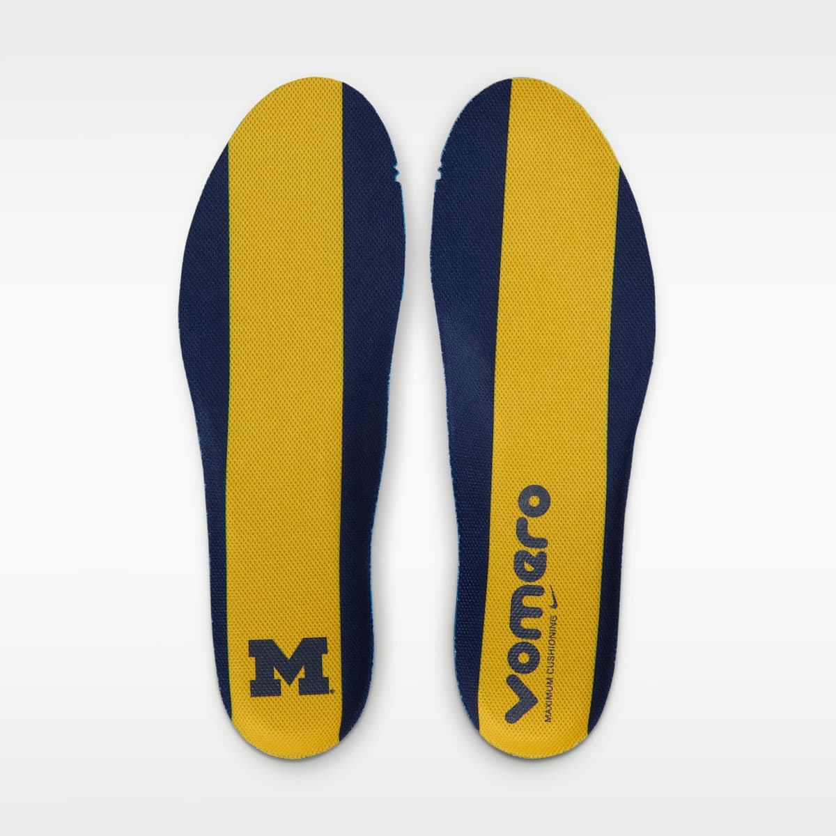 Nike College Vomero 18 (Michigan) Men's Road Running Shoes - College Navy/Amarillo/White - Image 10
