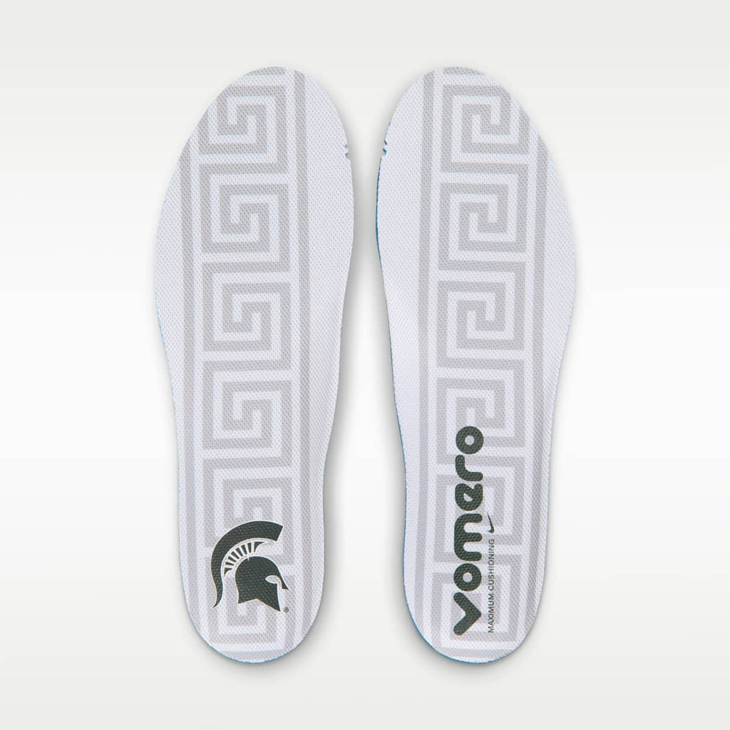 Nike College Vomero 18 (Michigan State) Men's Road Running Shoes - Pro Green/Black/White - Image 10