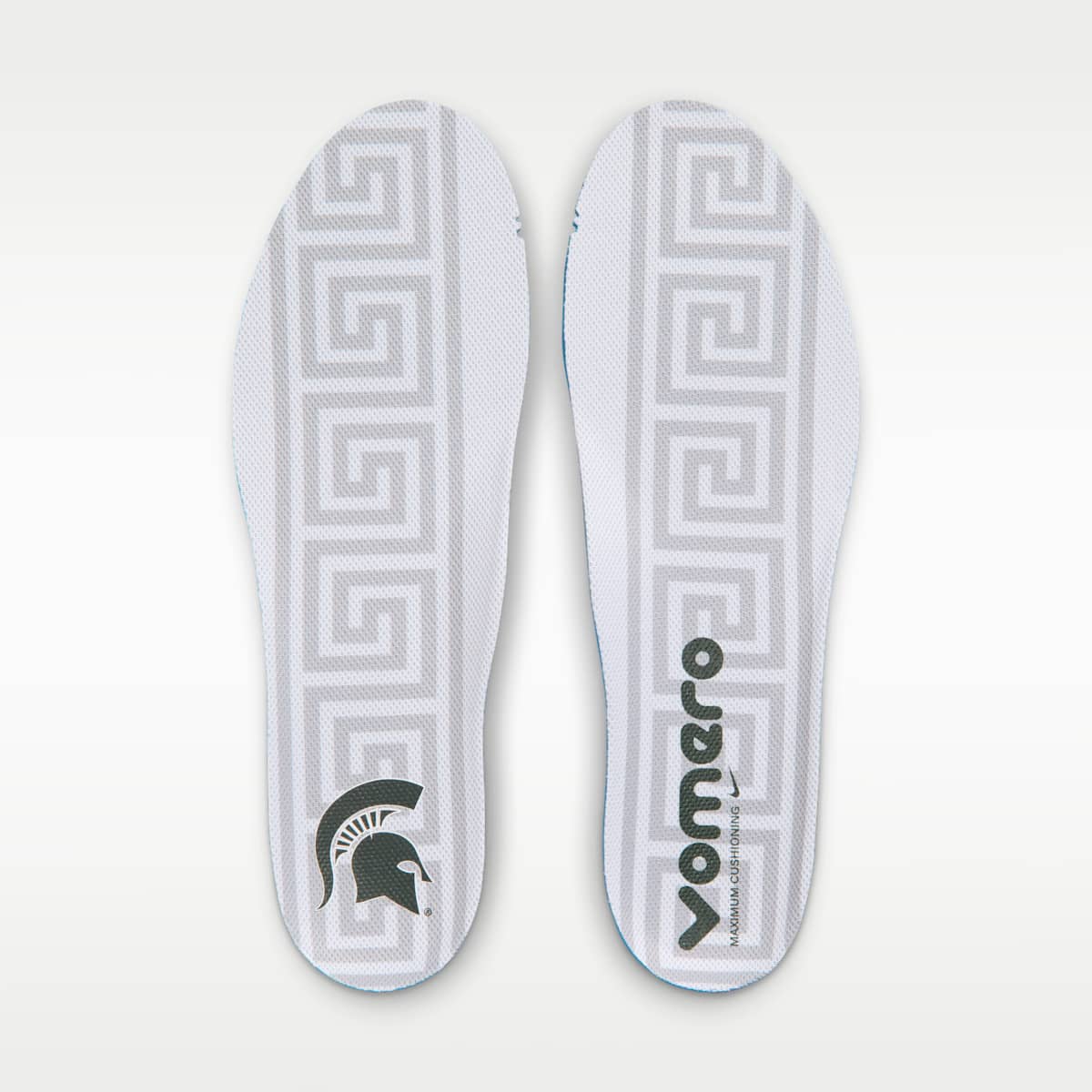 Nike College Vomero 18 (Michigan State) Men's Road Running Shoes - Pro Green/Black/White - Image 10