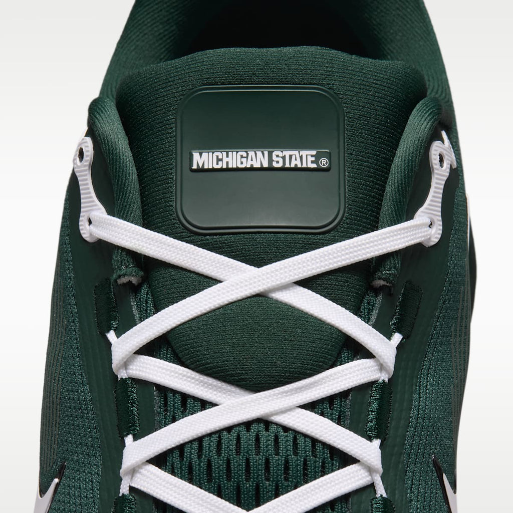 Nike College Vomero 18 (Michigan State) Men's Road Running Shoes - Pro Green/Black/White - Image 9