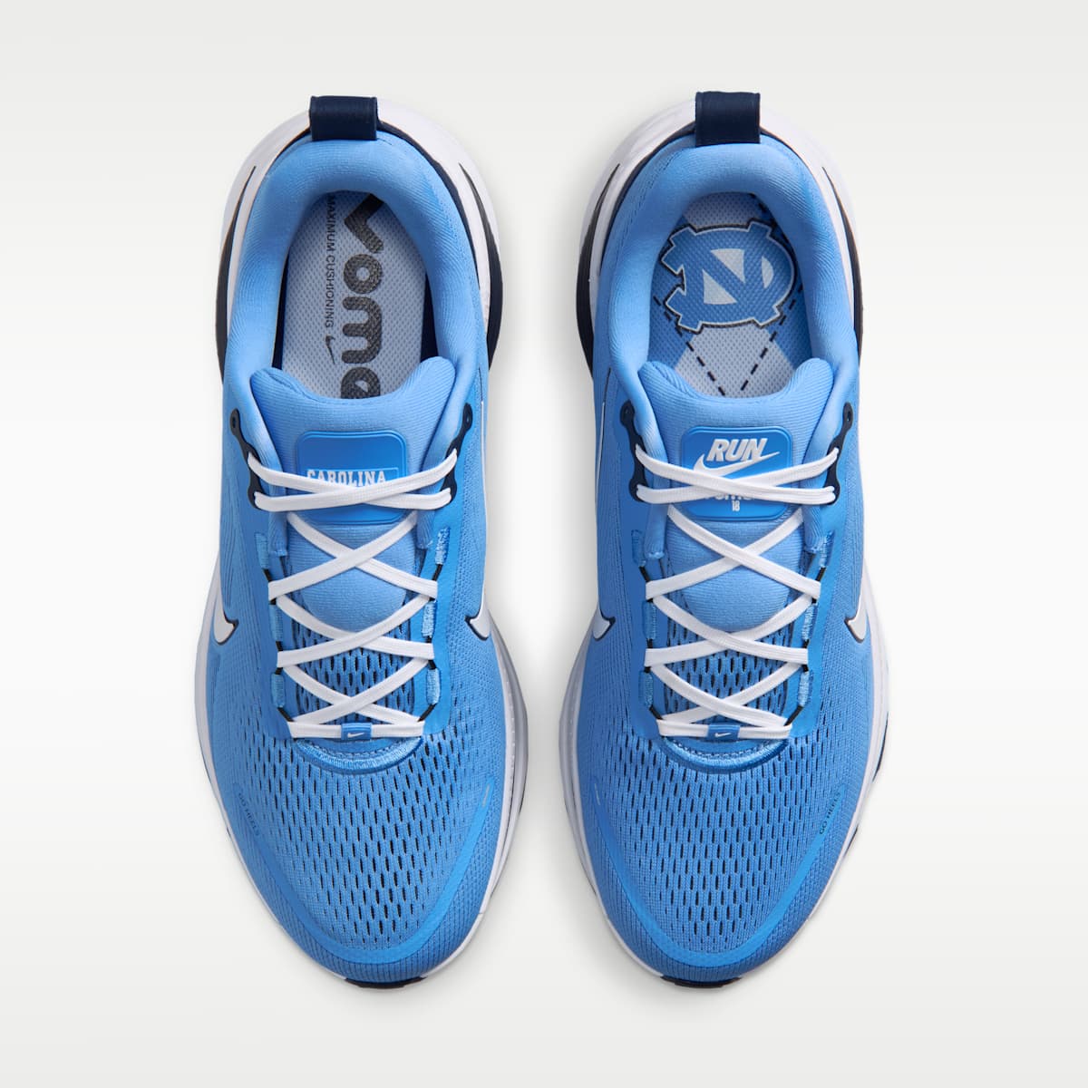 Nike College Vomero 18 (North Carolina) Men's Road Running Shoes - Valor Blue/College Navy/White - Image 4