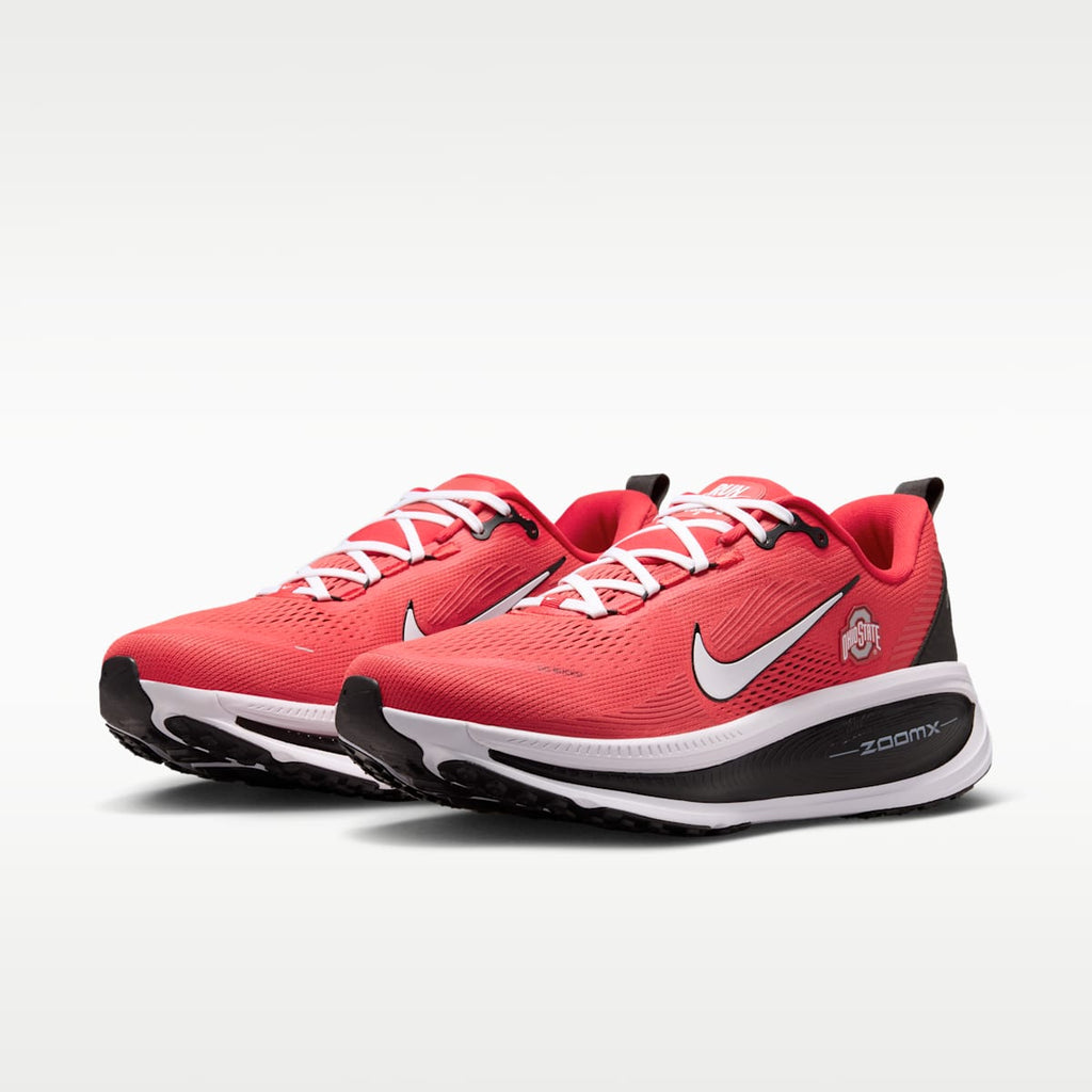 Nike College Vomero 18 (Ohio State) Men's Road Running Shoes - University Red/Black/White - Image 5
