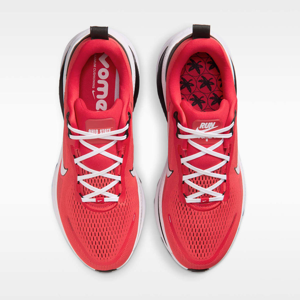 Nike College Vomero 18 (Ohio State) Men's Road Running Shoes - University Red/Black/White - Image 4