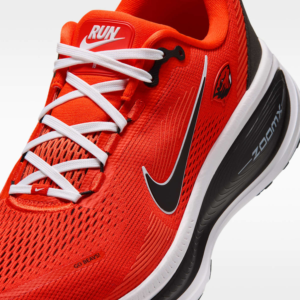 Nike College Vomero 18 (Oregon State) Men's Road Running Shoes - Team Orange/Black/White - Image 7
